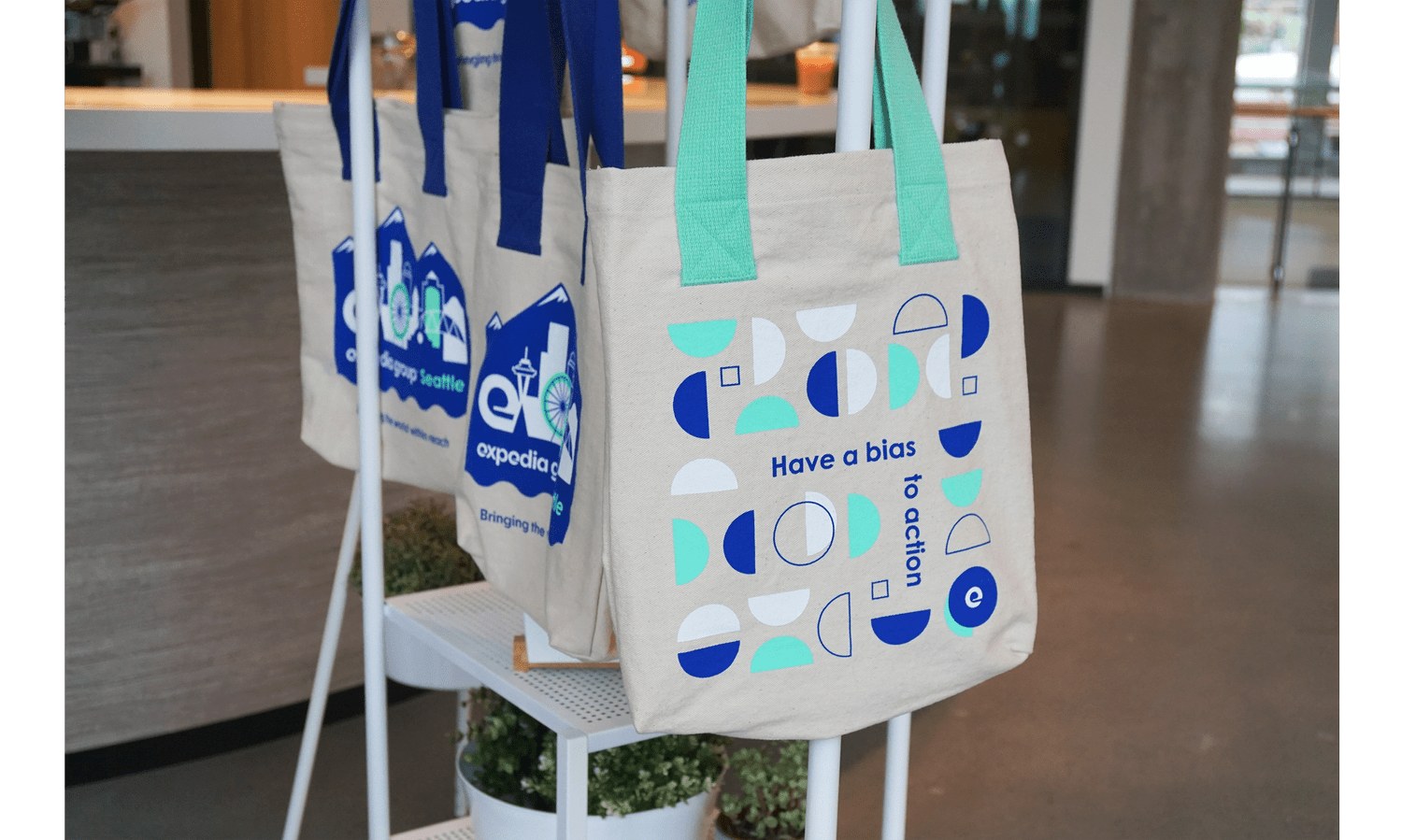 Expedia Group welcome totes