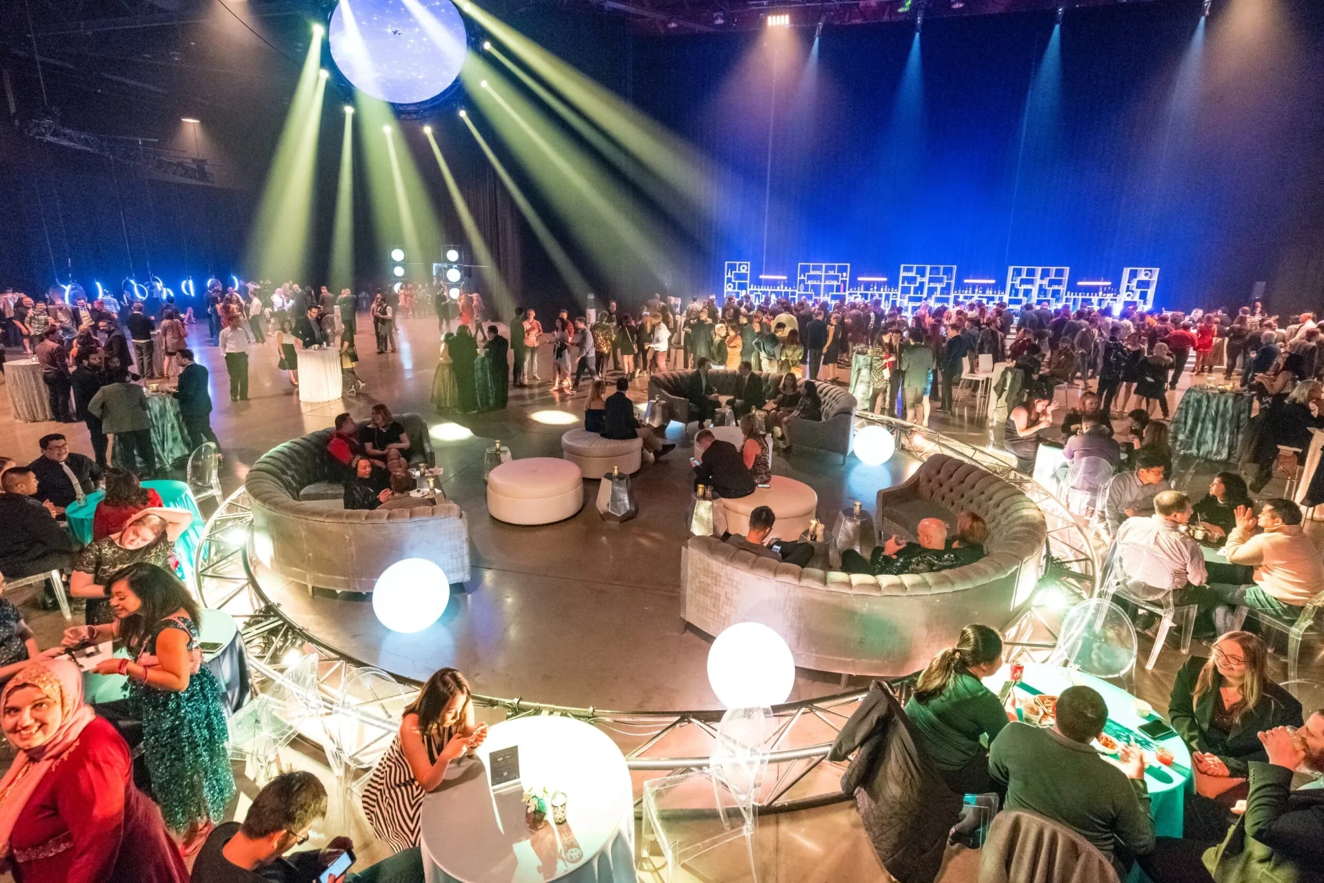 The Expedia Group gala set before guests arrive